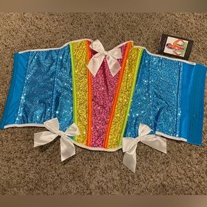 Leg Avenue Rainbow Sequin Corset